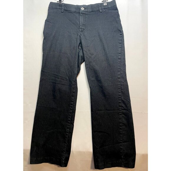 Lee trouser jeans womens 33 x 31 flex motion regular fit mid rise light black - Picture 1 of 11